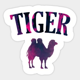 Slightly Wrong Tiger - Funny, Cute, Animal, Gift, Present Sticker